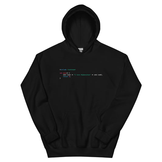 I Love Afg Code Unisex Hoodie