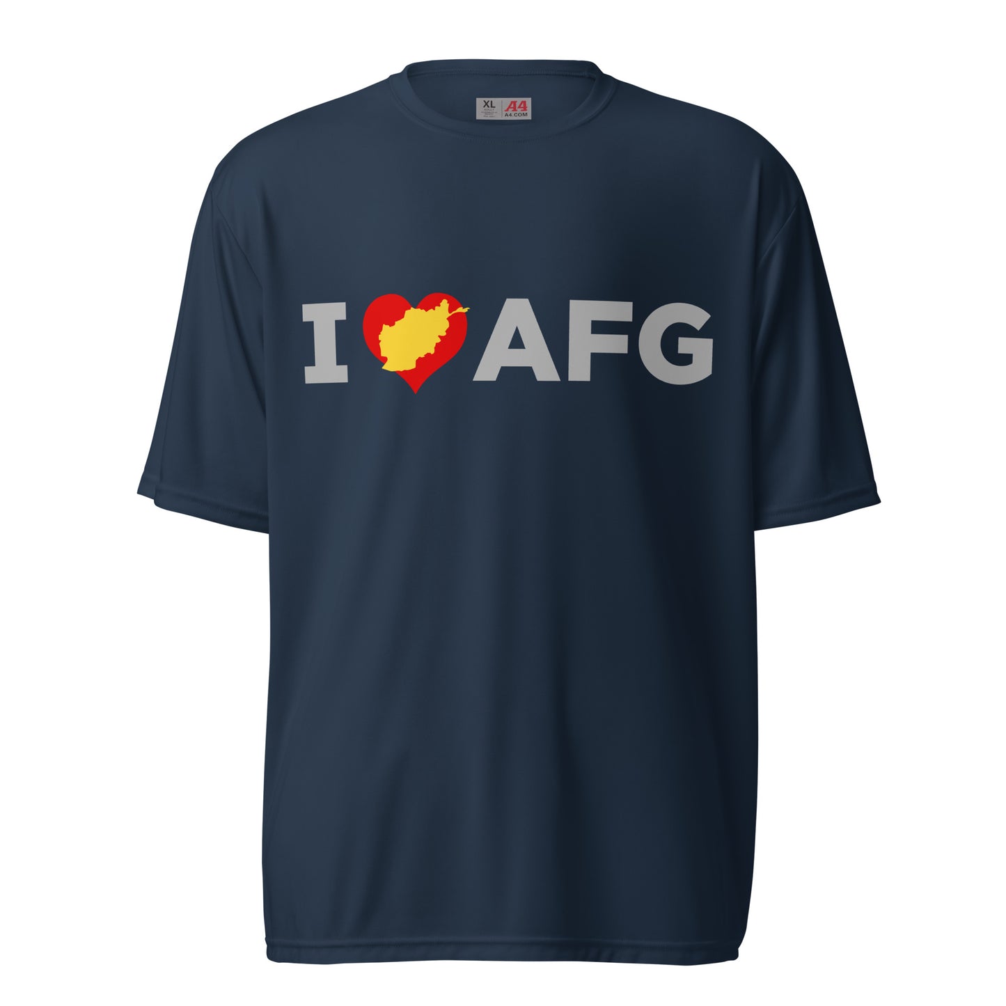 I Love Afg, Unisex performance crew neck t-shirt