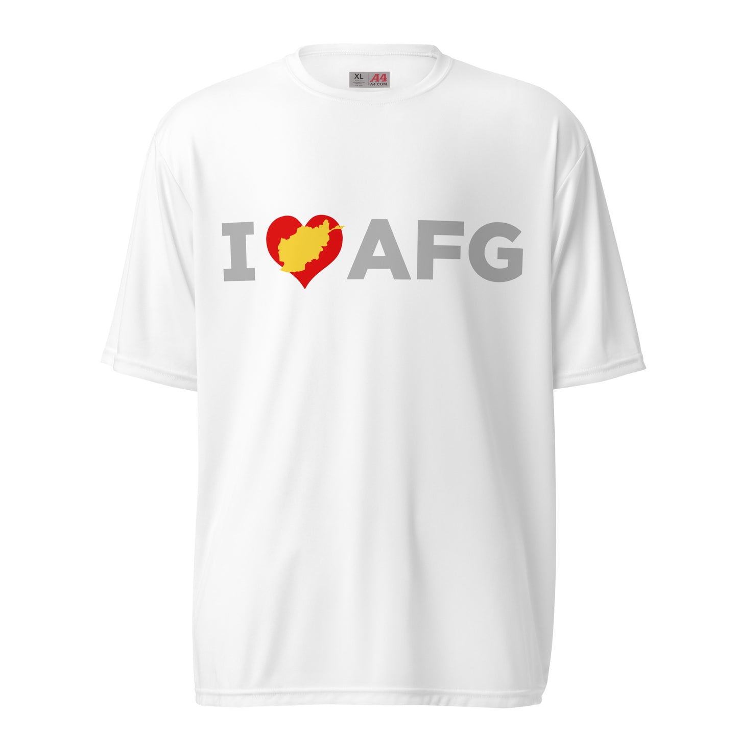 I Love Afg, Unisex performance crew neck t-shirt