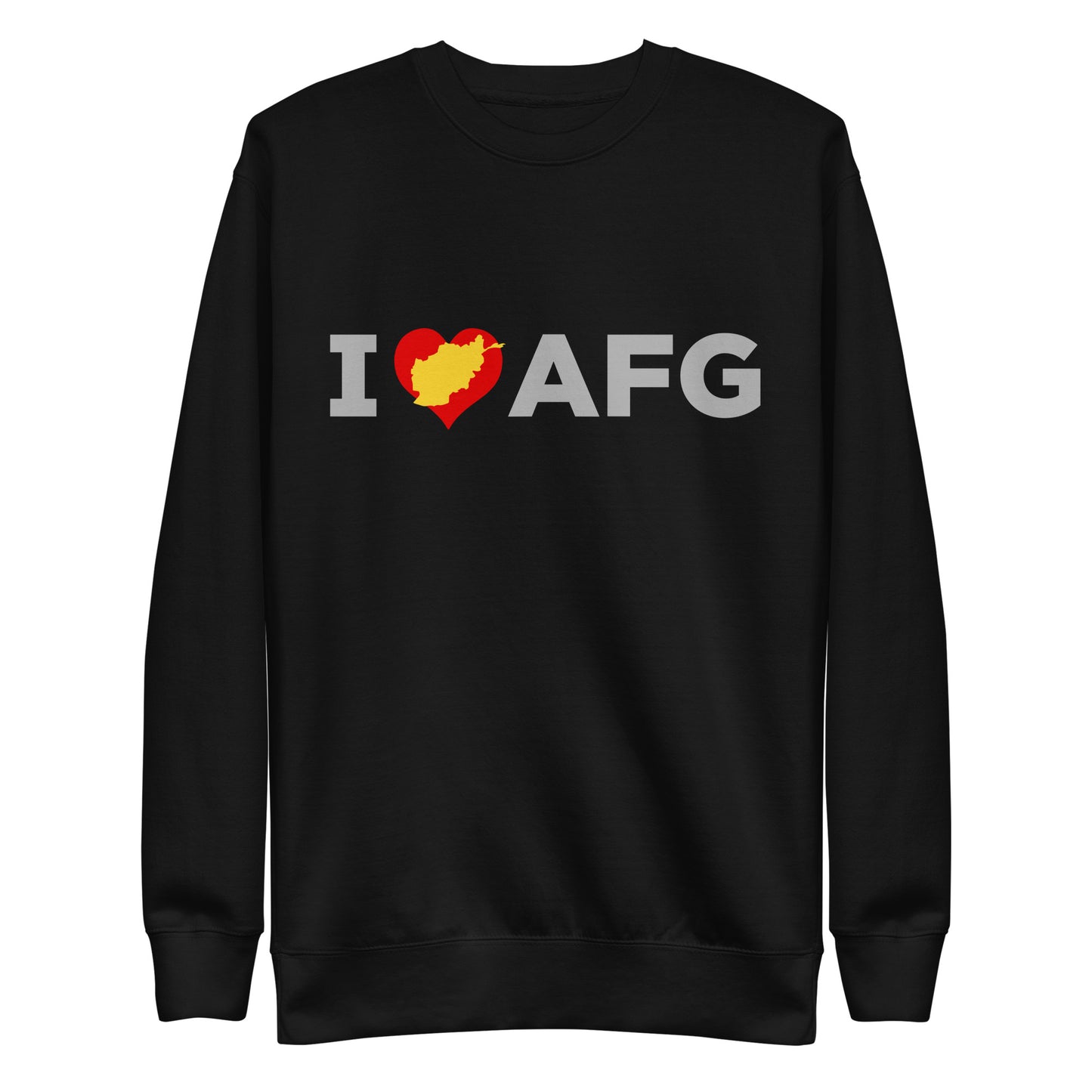 I Love AFG, Unisex Premium Sweatshirt