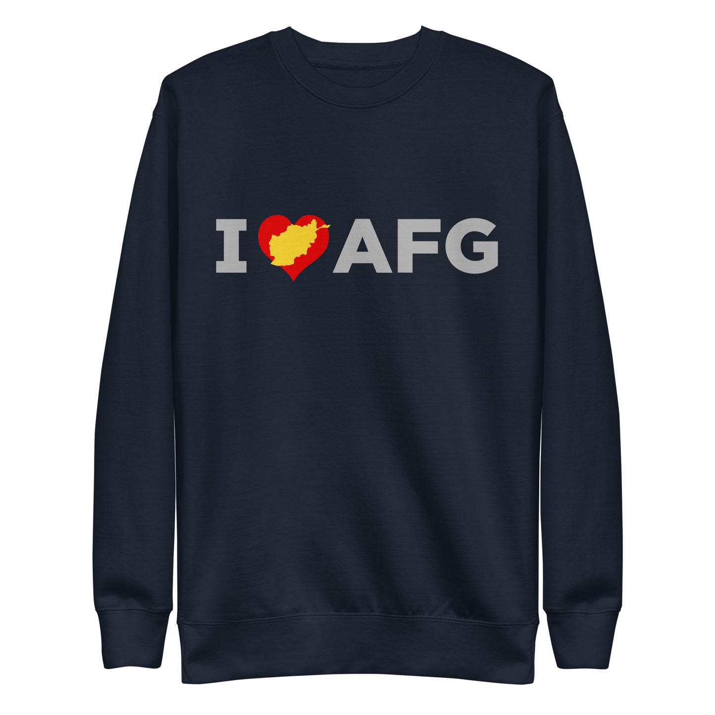 I Love AFG, Unisex Premium Sweatshirt