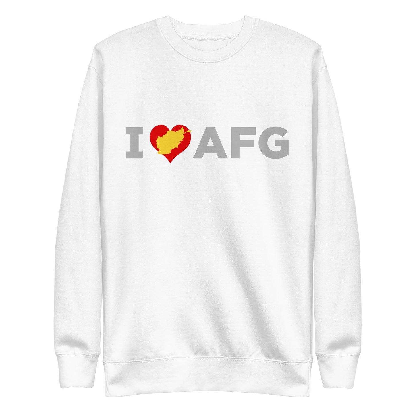 I Love AFG, Unisex Premium Sweatshirt